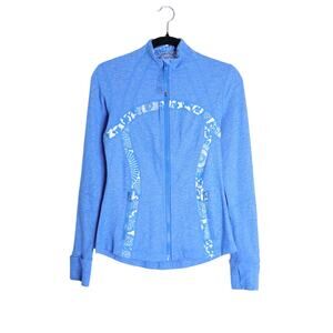 LULULEMON Full Zip Define Jacket Floral White Porcelain Active Women's 6